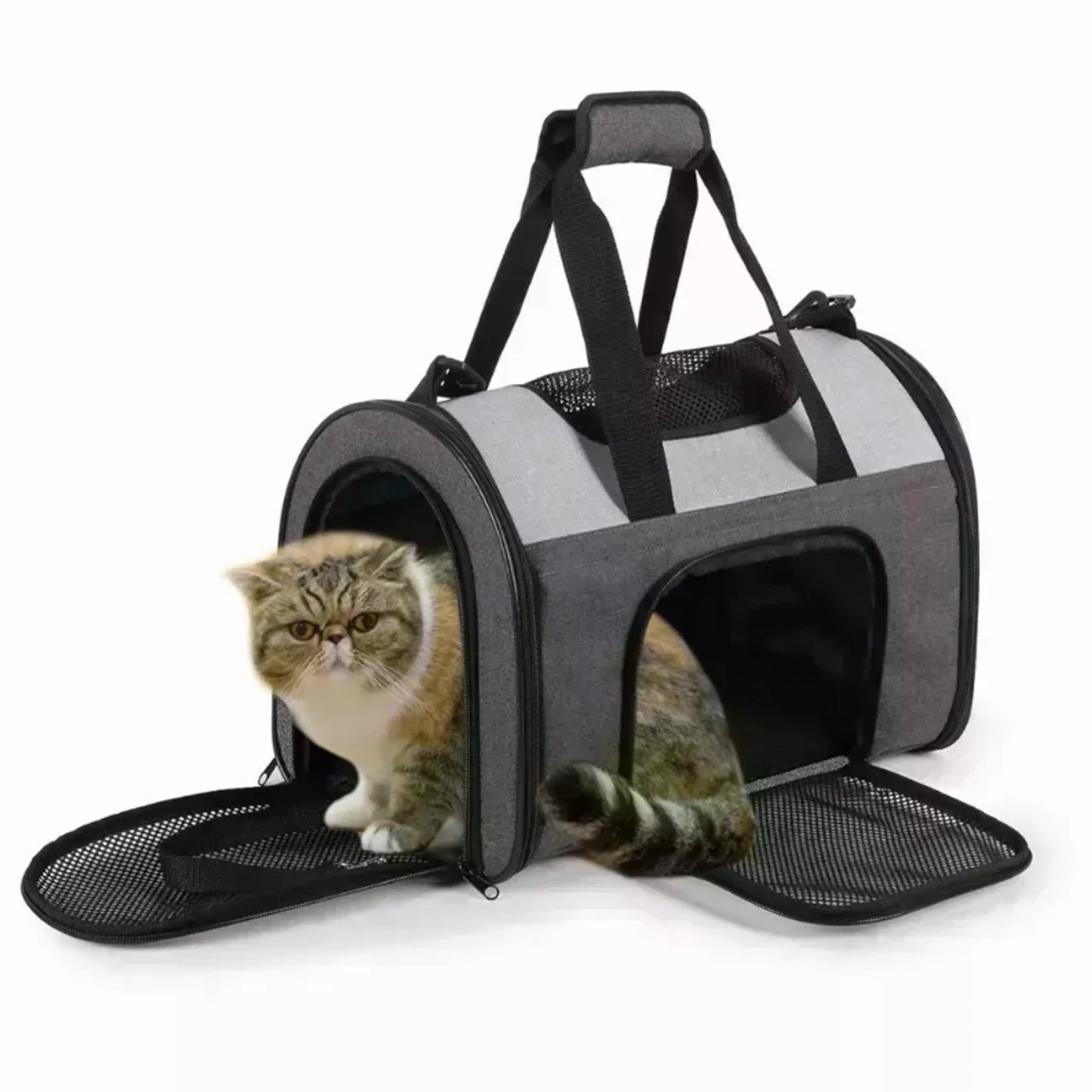 JESPET Soft-Sided Kennel Pet Carrier for Small Dogs, Cats, Puppy, Airline Approved Cat Carriers Dog Carrier Collapsible, Travel Handbag & Car Seat