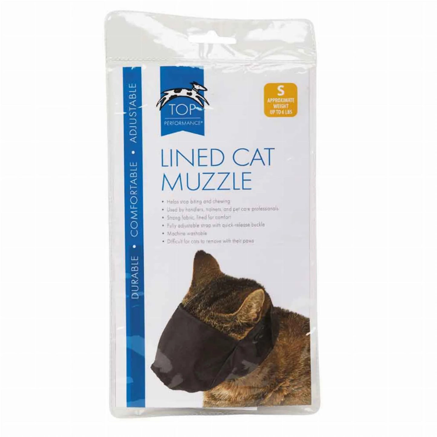 TP Lined Nylon Cat Muzzle L Over 12lb