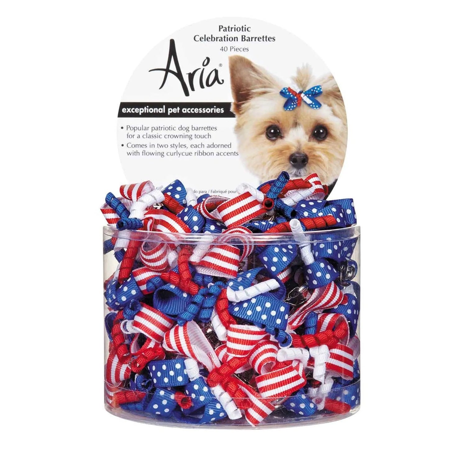 AR Patriotic Celebration Barrettes 40ct