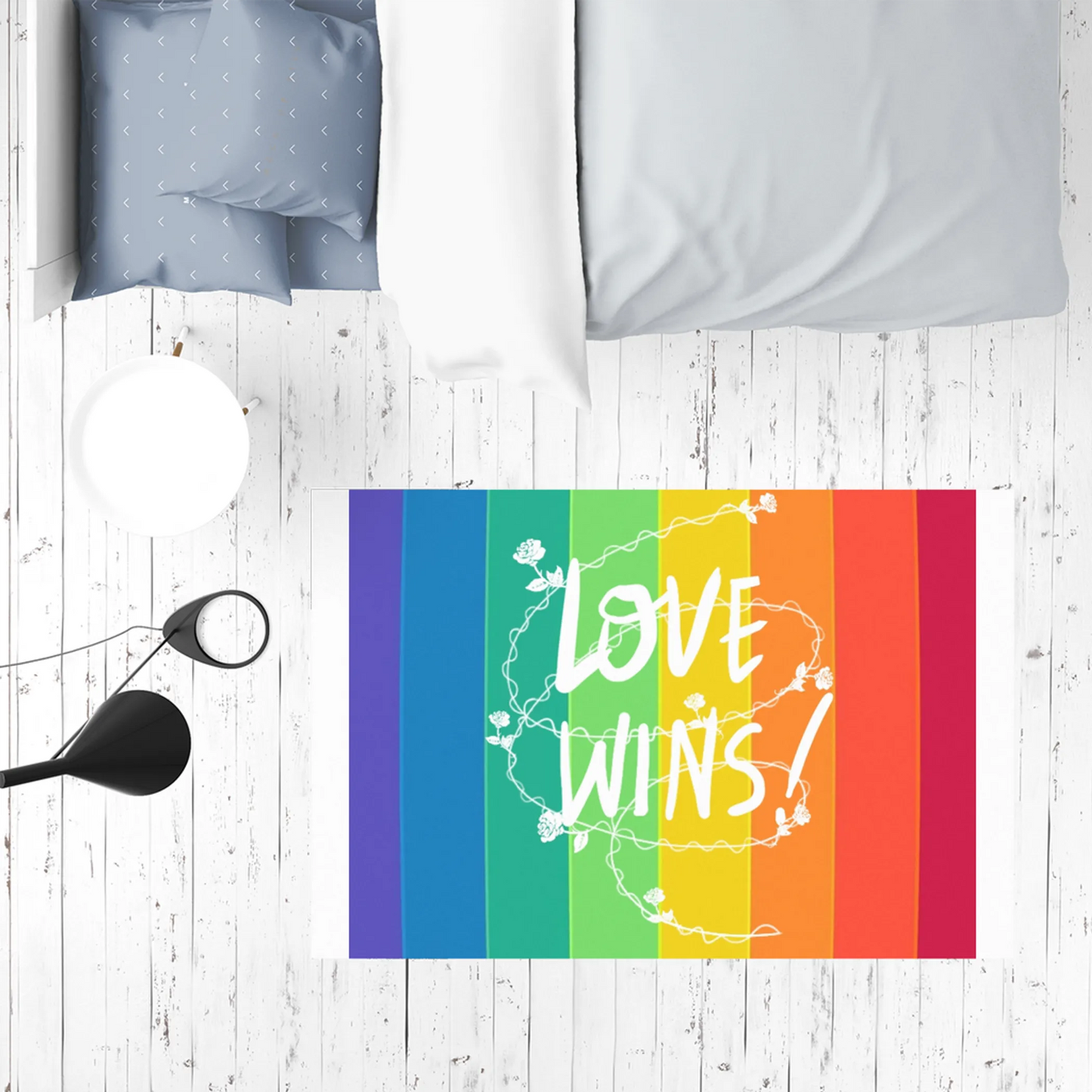 Love Wins Sublimation Rug / Pet Feeding Mat