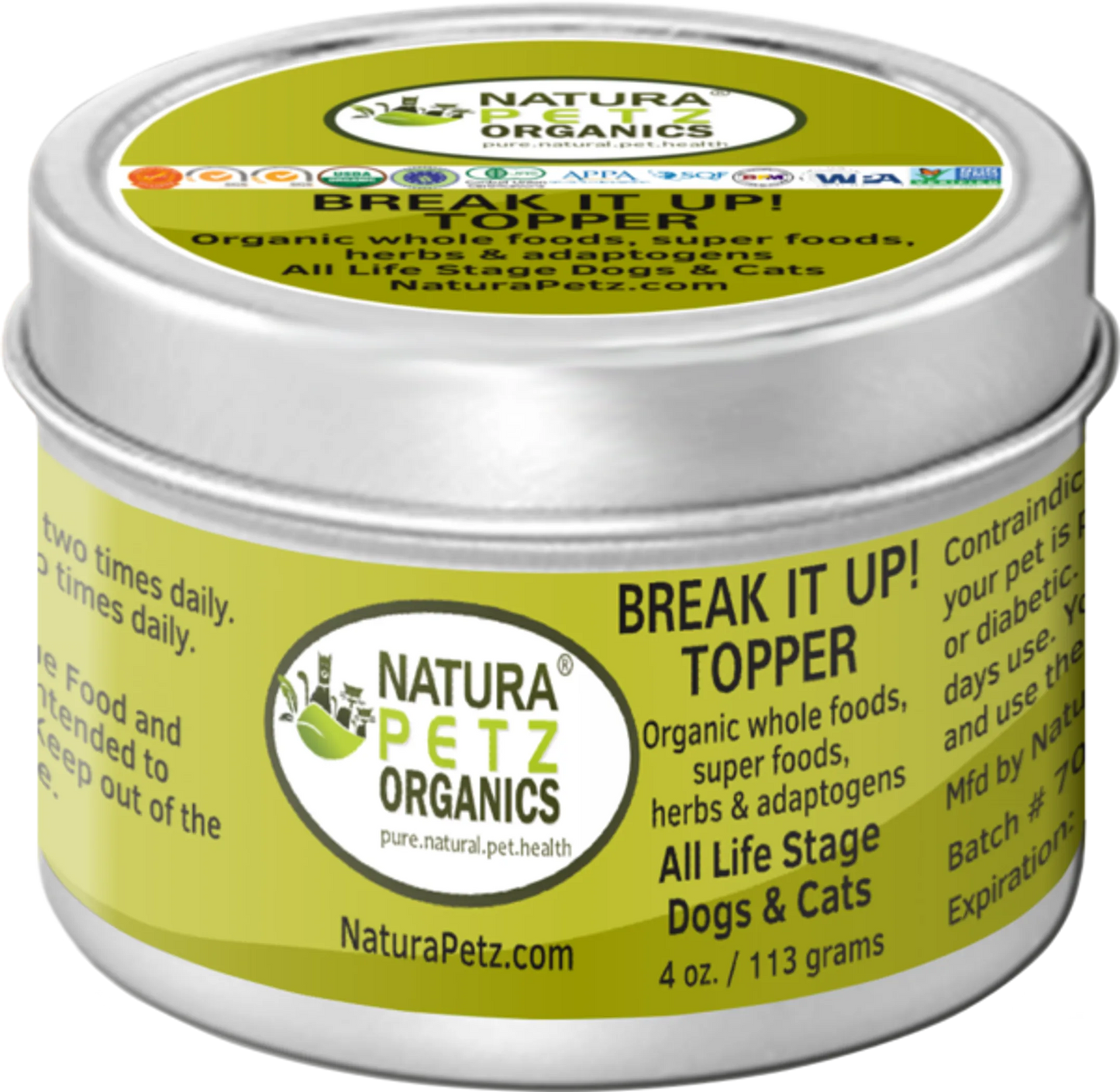 Break It Up! Meal Topper Stone Breakder Stone Eliminator* For Dogs And Cats - Flavored Meal Topper For Stones*