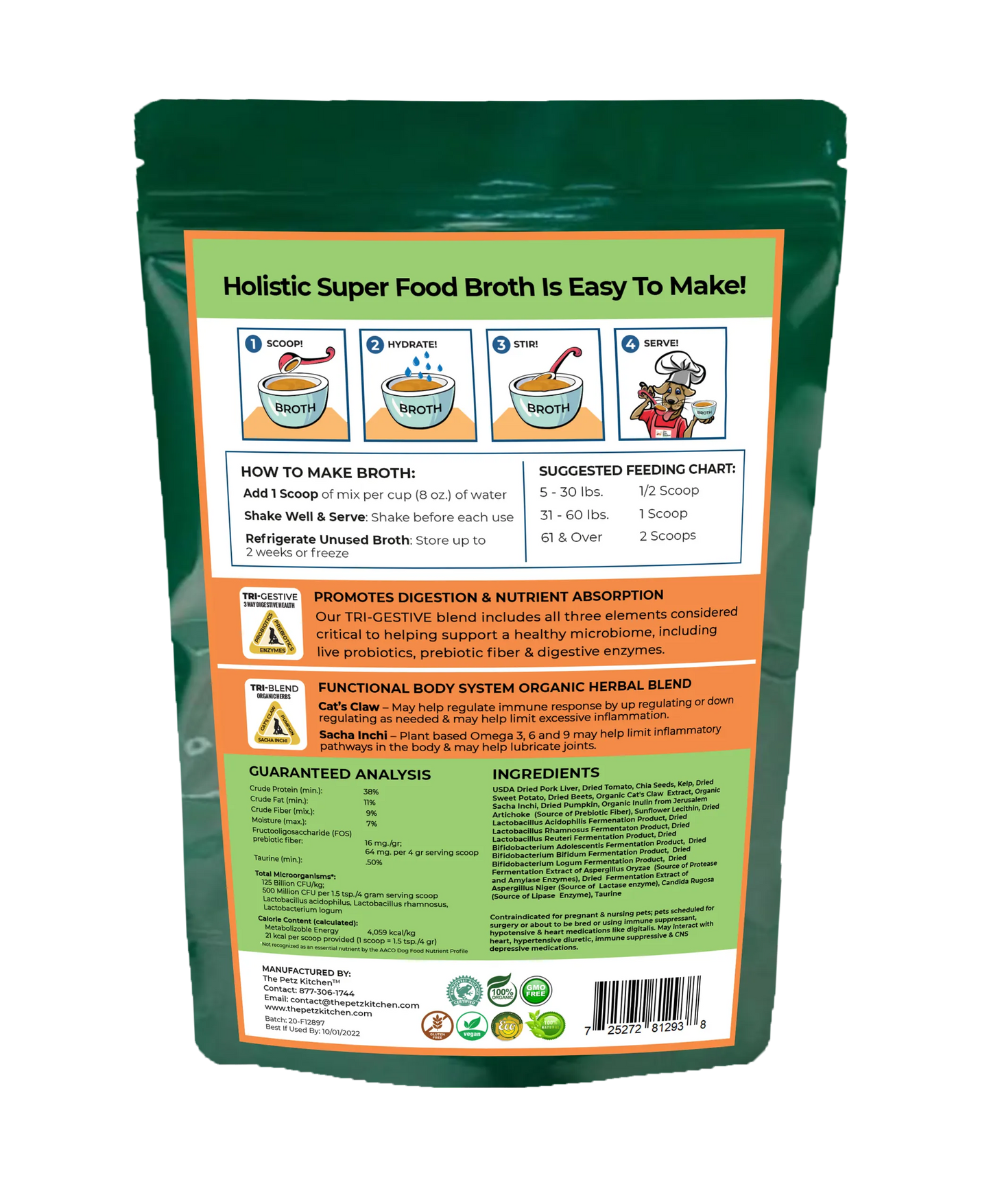 Super Food Immune Support* Base Broth - The Petz Kitchen Dogs & Cats