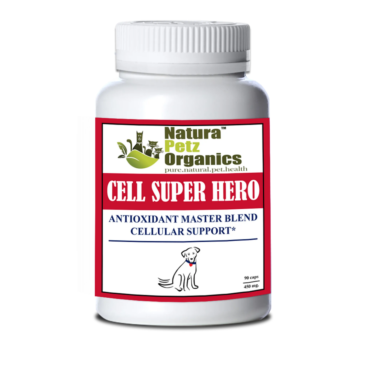 Cell Super Hero Max* Antioxidant Master Blend Cellular Support* Dogs Cats