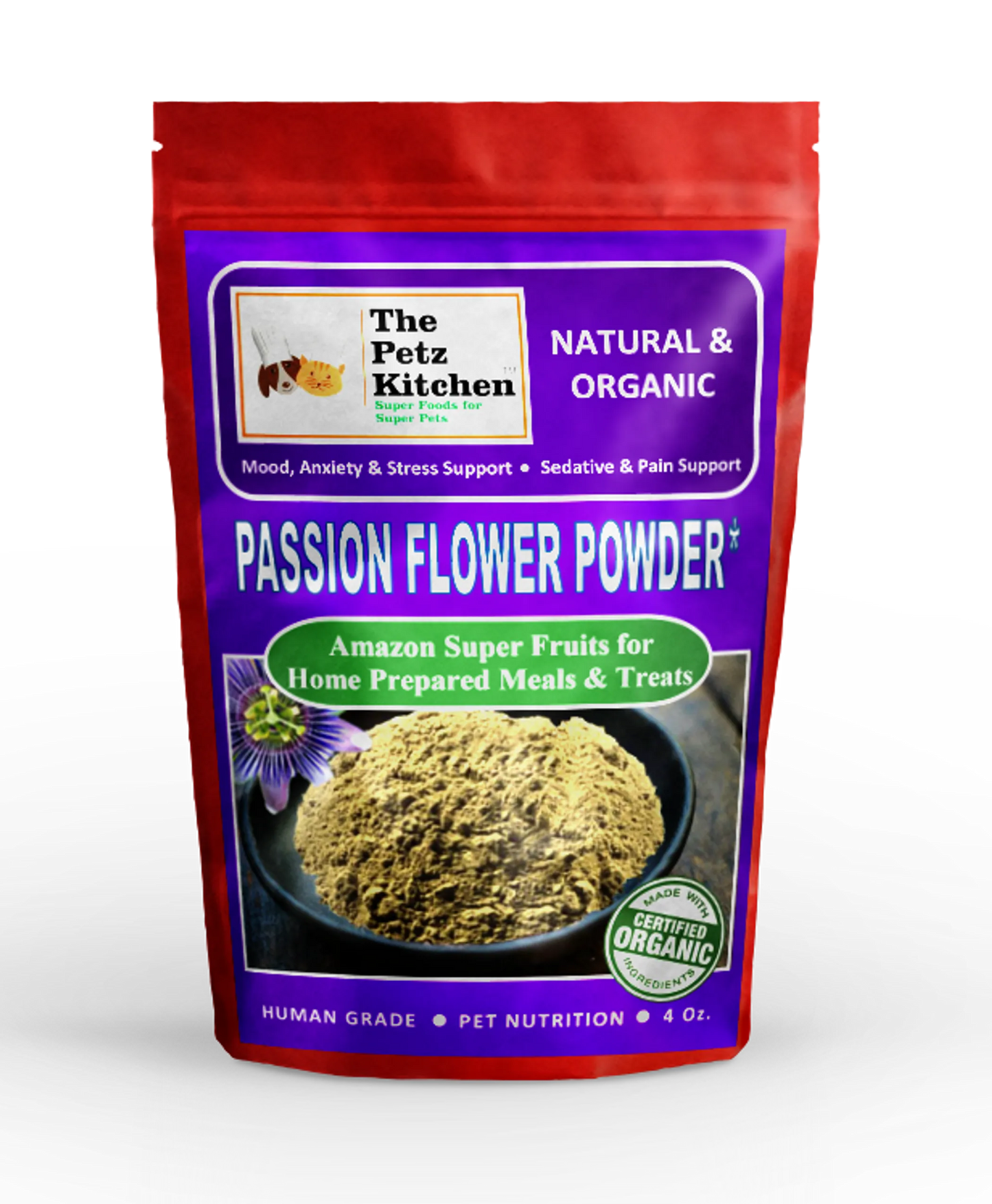 Passion Flower - Mood Anxiety Stress Sedative & Pain Support* - The Petz Kitchen