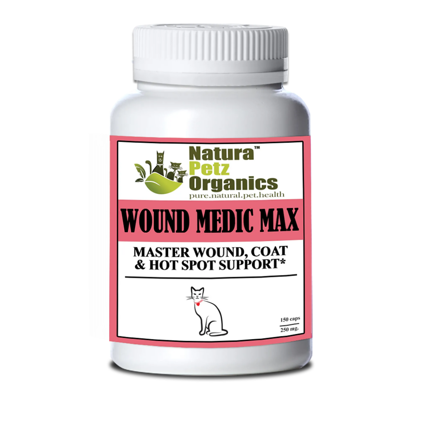 Wound Medic Max Caps* Master Wound, Skin & Coat Support For Dogs & Cats*