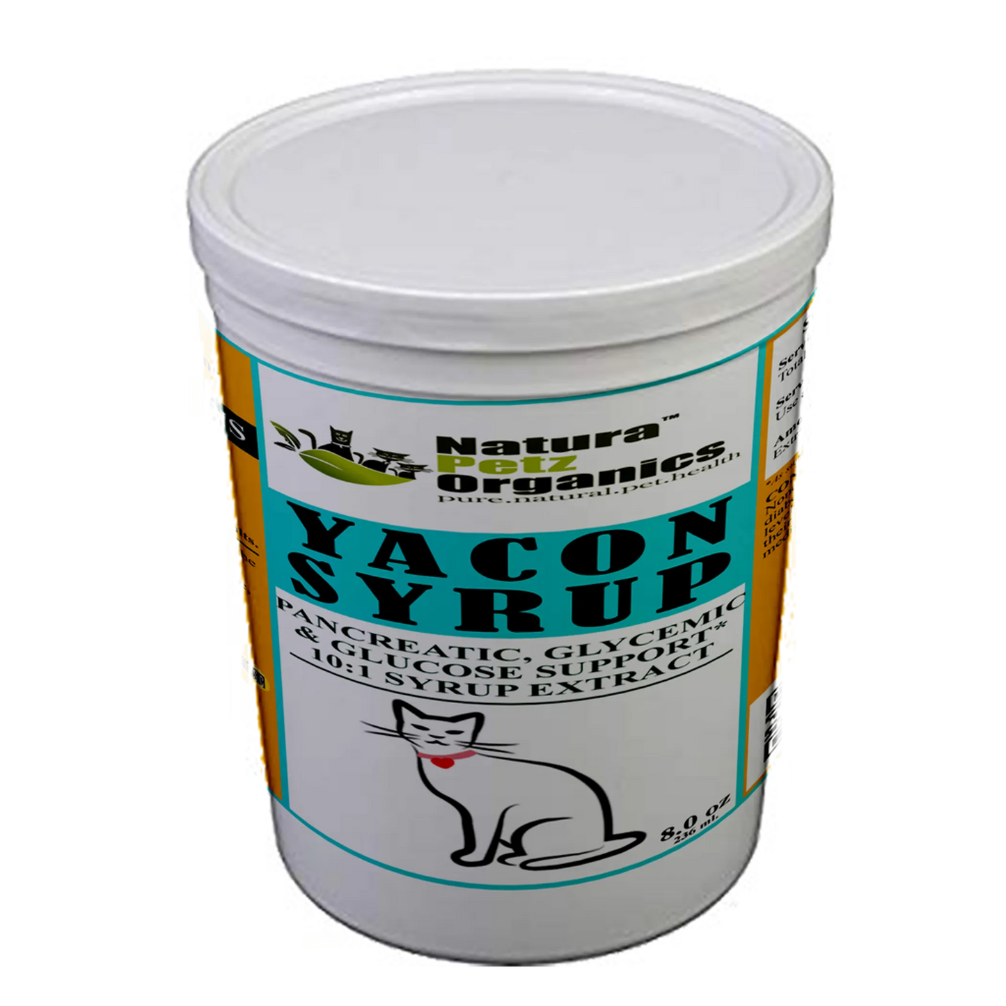 Yacon Leaf Syrup - Pancreatic Support* 10:1  The Petz Kitchen  Yacon Syrup 10:1 Alcohol Free  For Dogs & Cats* Meals & Treats