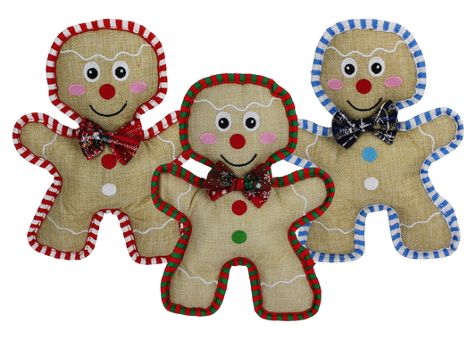 Multipet Burlap Gingerbread Man 105" (Assorted Colors)