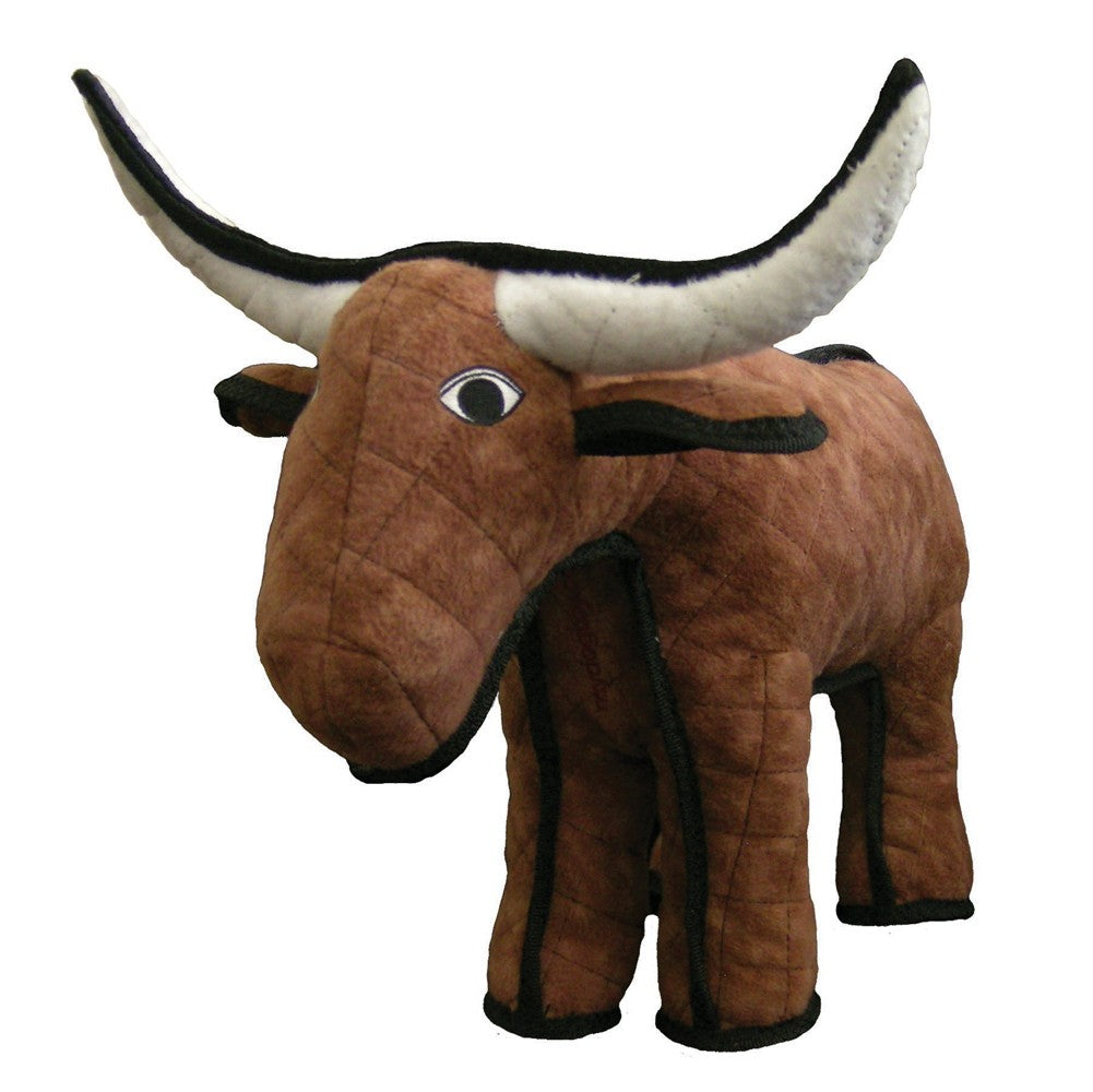 Tuffy Barnyard Bull Durable Dog Toy Brown 1ea/18.5 in