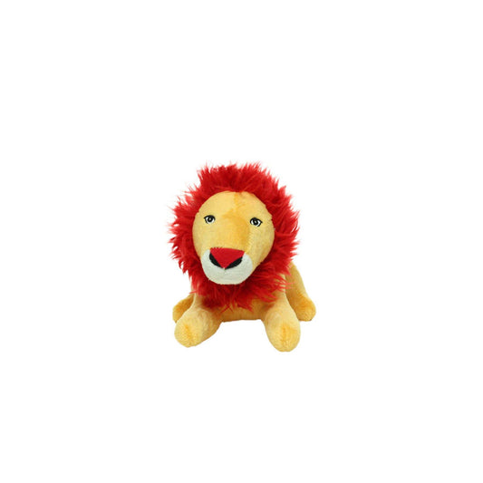 Mighty Jr Safari Lion Durable Dog Toy Brown 1ea/9.5 in