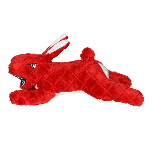 Mighty Angry Animals Rabbit Durable Dog Toy Red 1ea/12 in