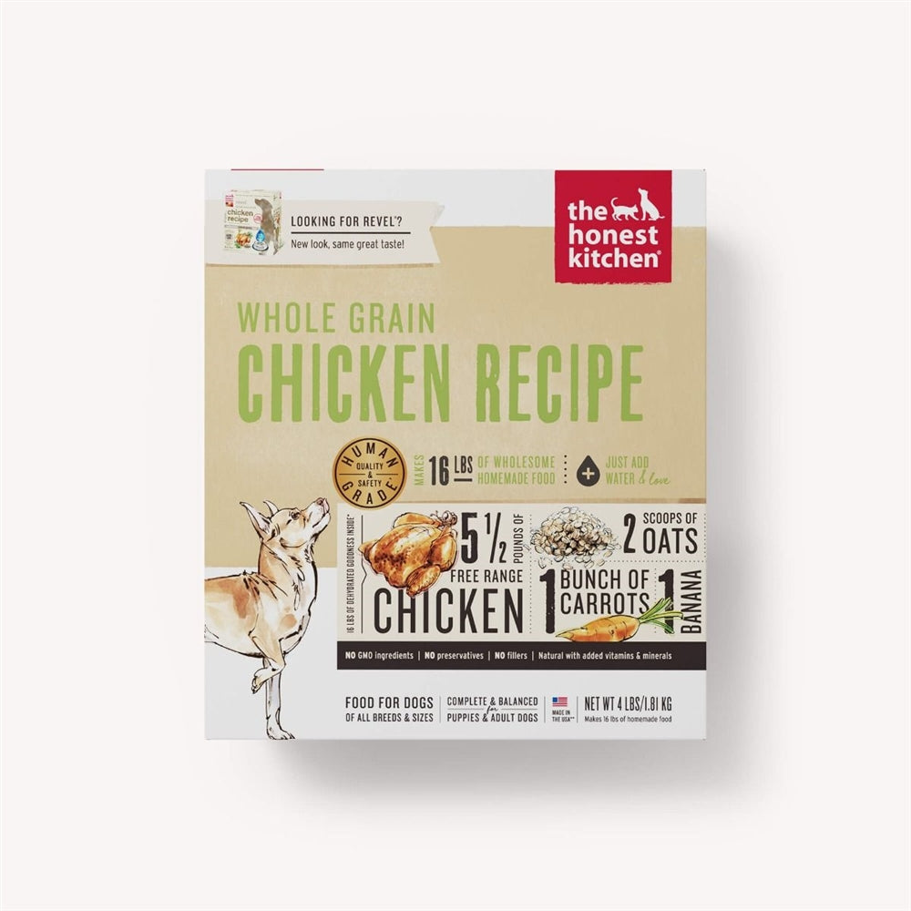 The Honest Kitchen Revel Whole Grain Chicken Dehydrated Dog Food 4 Lbs