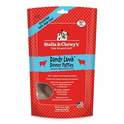 Stella And Chewys Freeze Dried Dog Food Lamb Dinner Patties 14 oz.