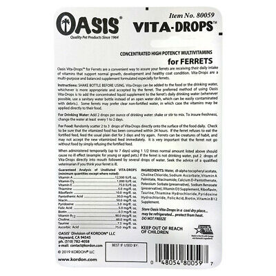 Oasis Vita Drops Multivitamin Supplement for Ferrets 1ea/2 fl oz