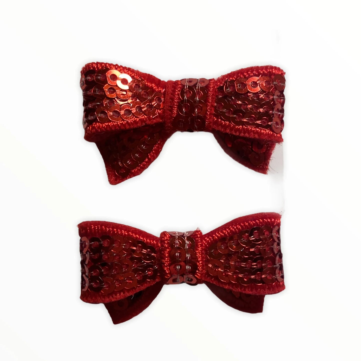 Mini Sequin Hair Bow Clips