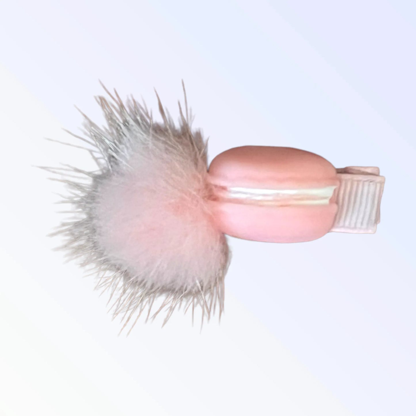 Mink PomPom Macaroon Dog Hair Clip