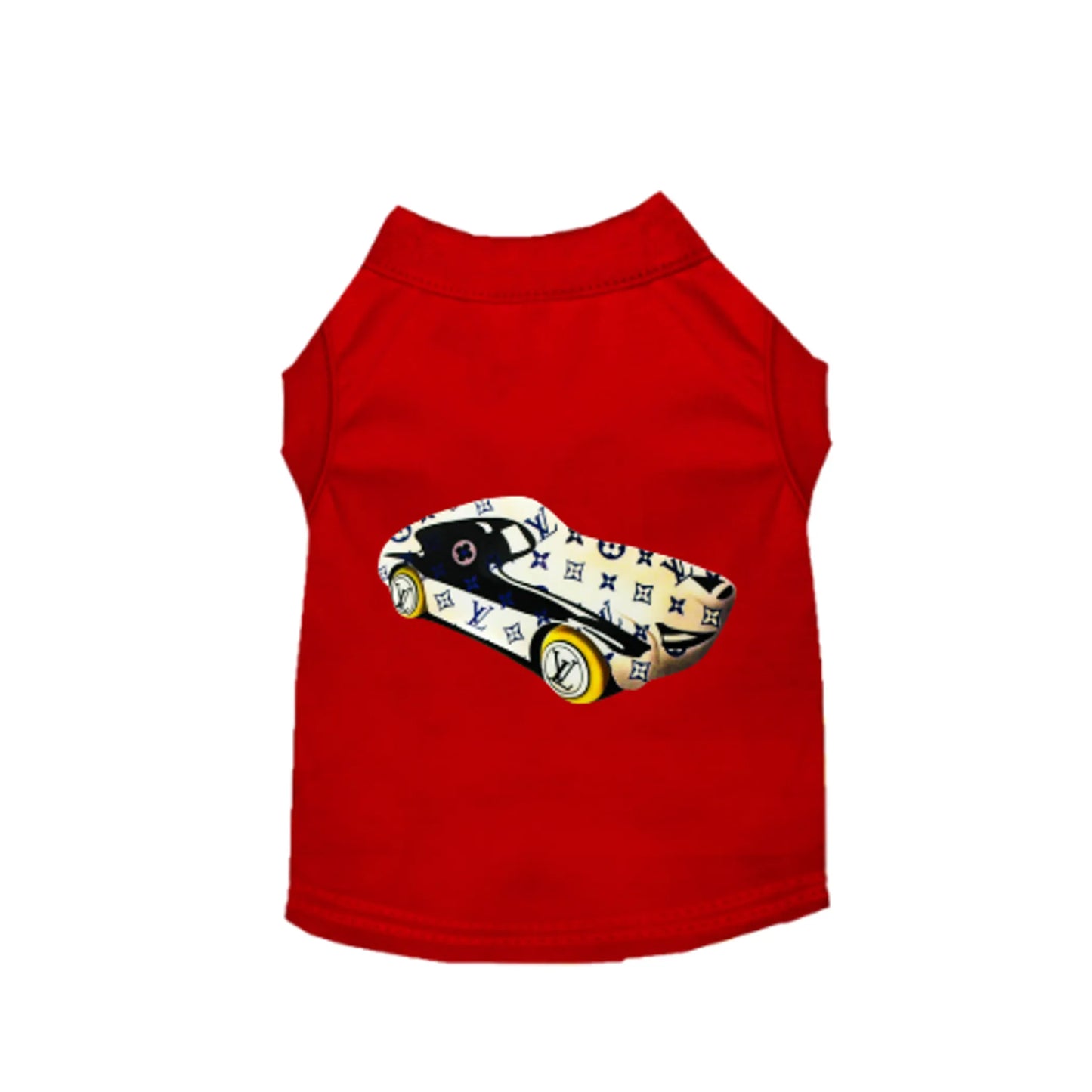 My Fancy Race Car Dog Tee