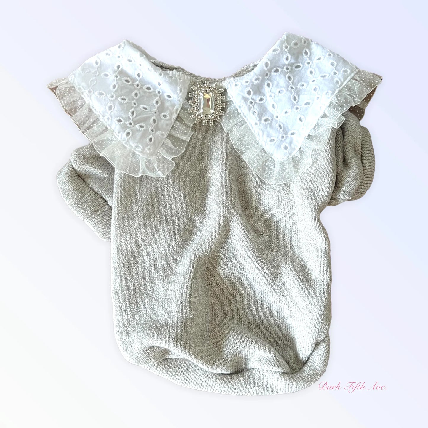 Princess Lace Lapel Sweater