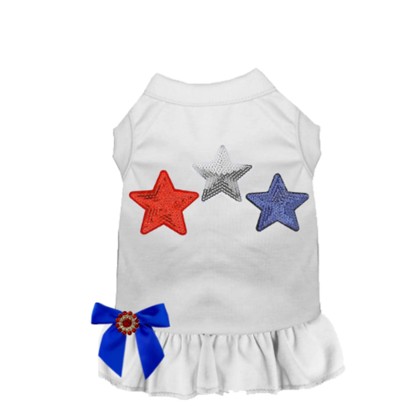 Red, White, & Blue Stars Tee/Dress - Pack Of: 1