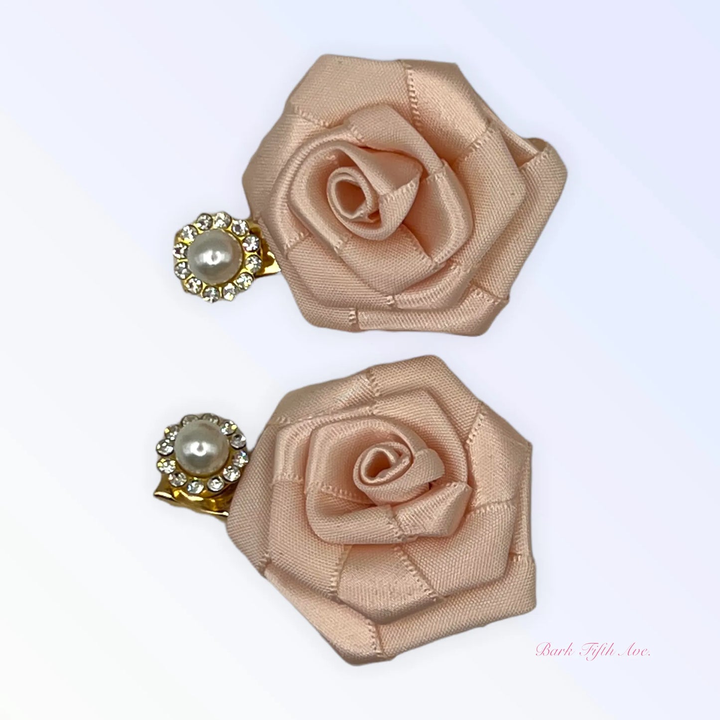 Silk & Pearl Florette Hair Clips