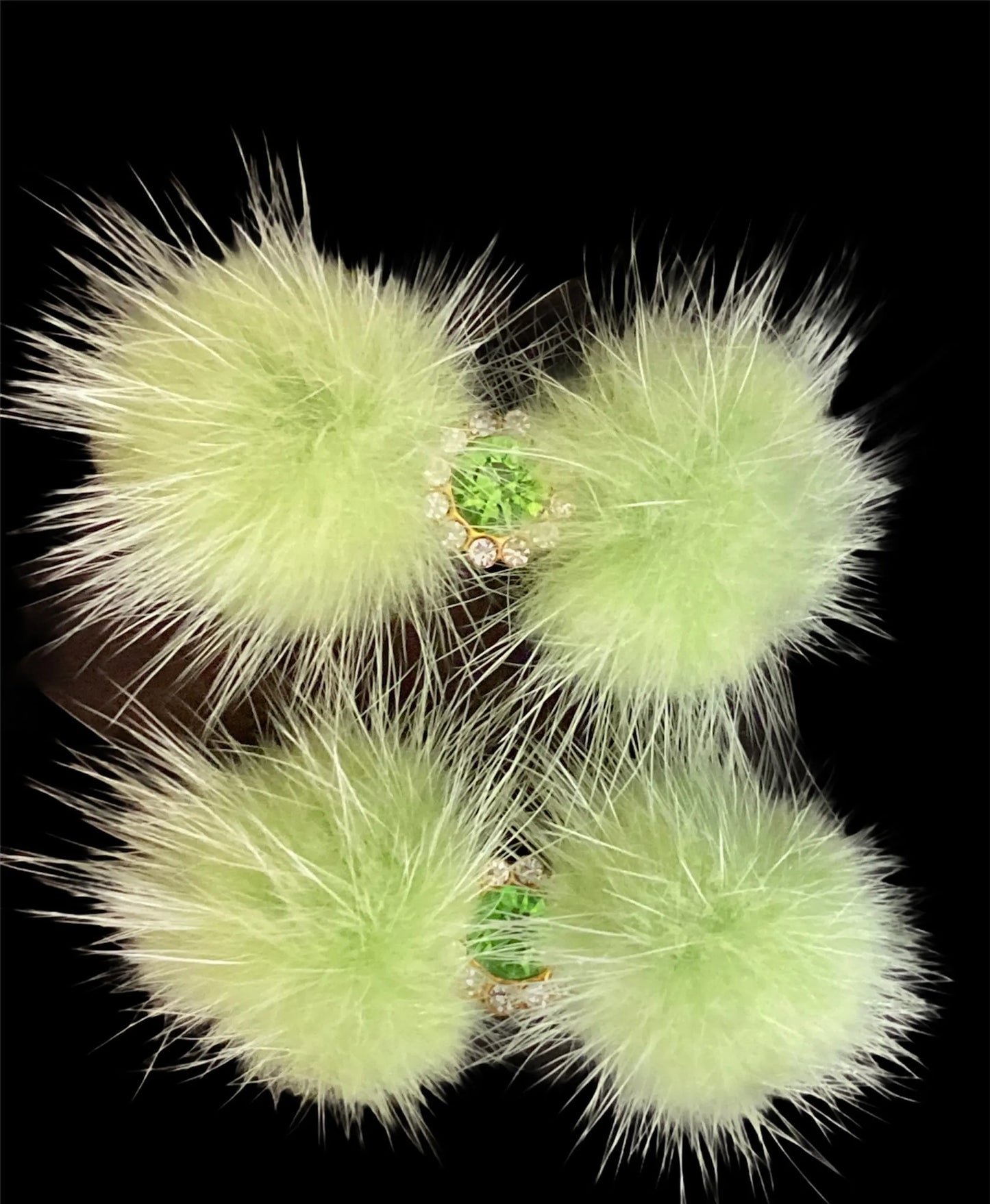 Snowflake Pom Pom Hair Barrettes