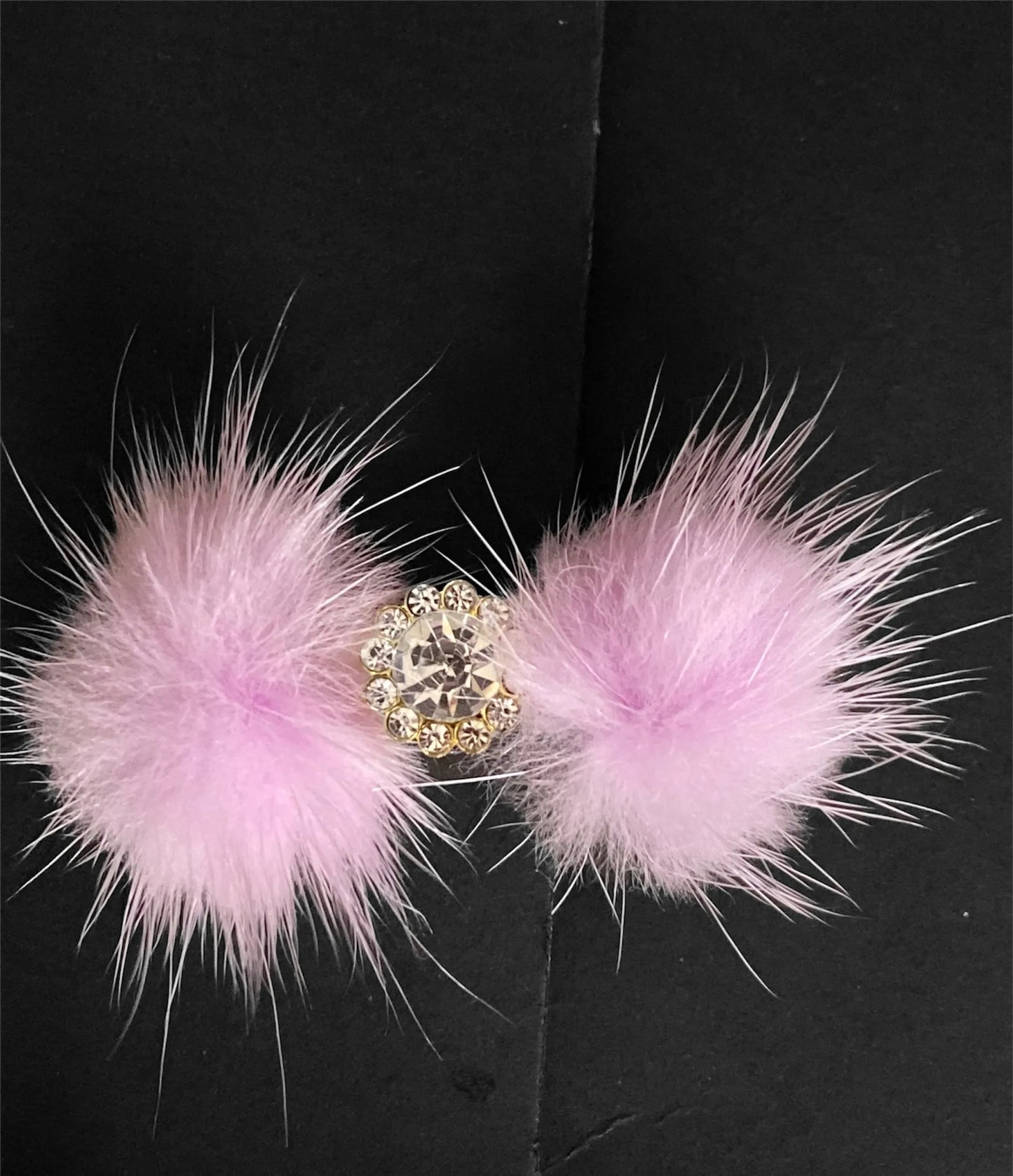 Snowflake Pom Pom Hair Barrettes