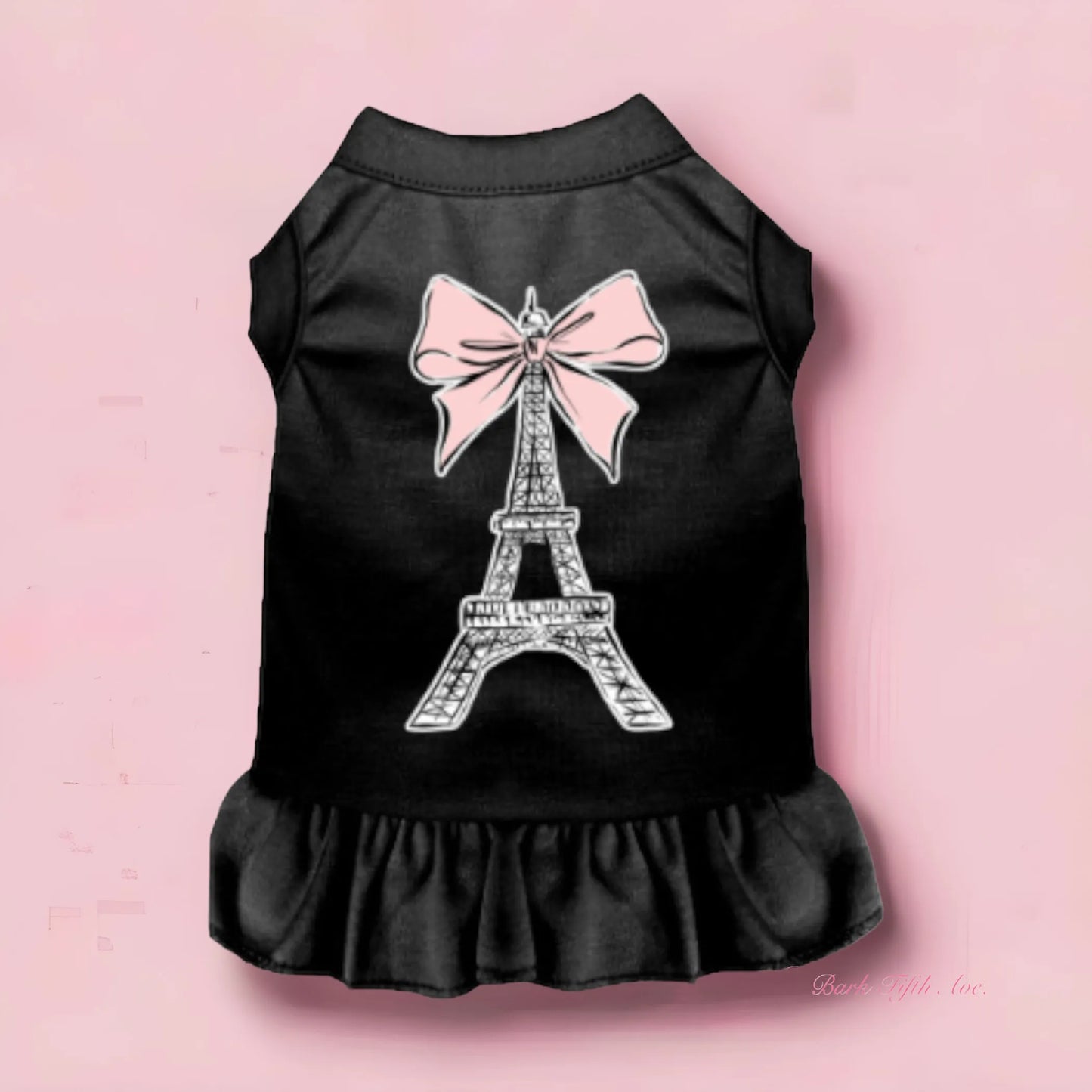 Eiffel Tower Bow Dog Dress