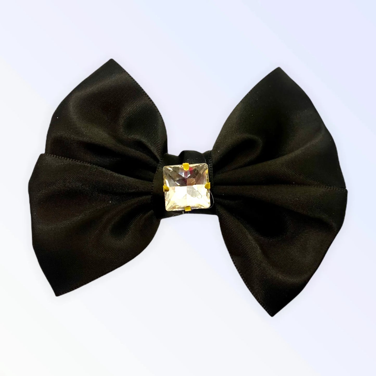 Glass Diamond Rhinestone Bow- Short