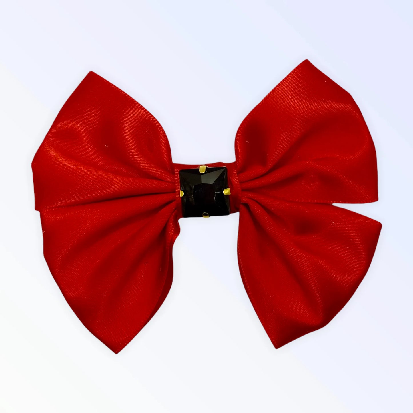 Glass Diamond Rhinestone Bow- Short