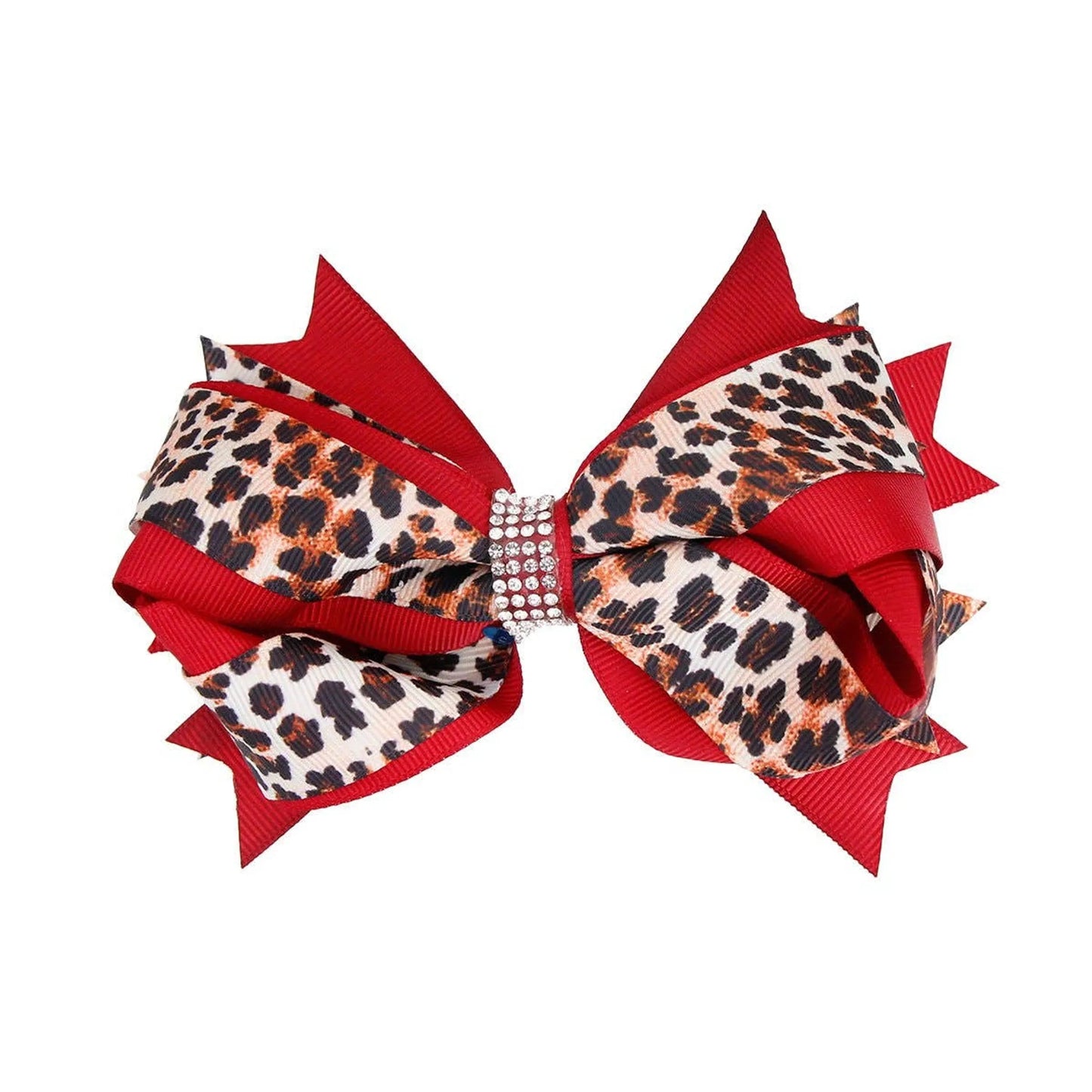 Leopard Hair Bows