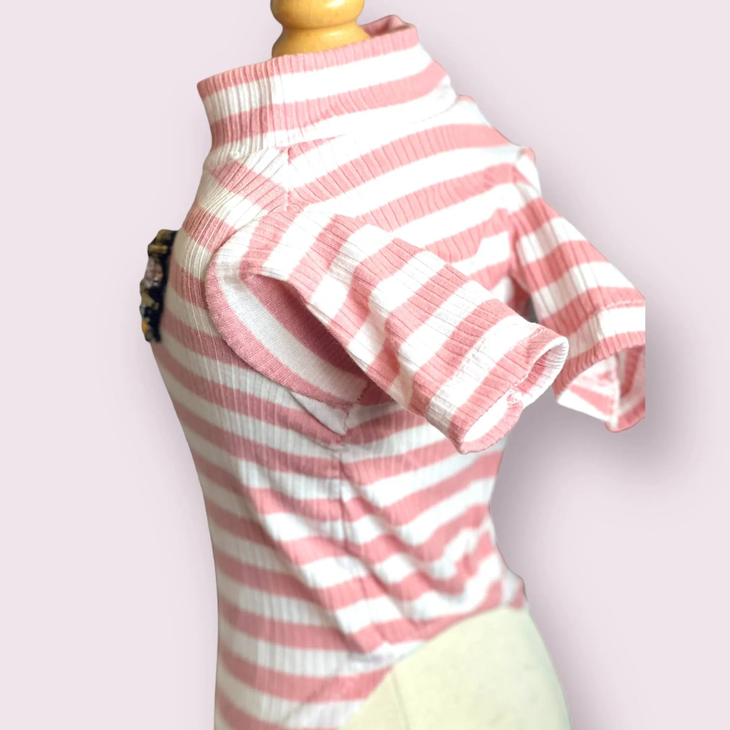 Dazzling Bee Stripe Turtleneck- Dog Sweater