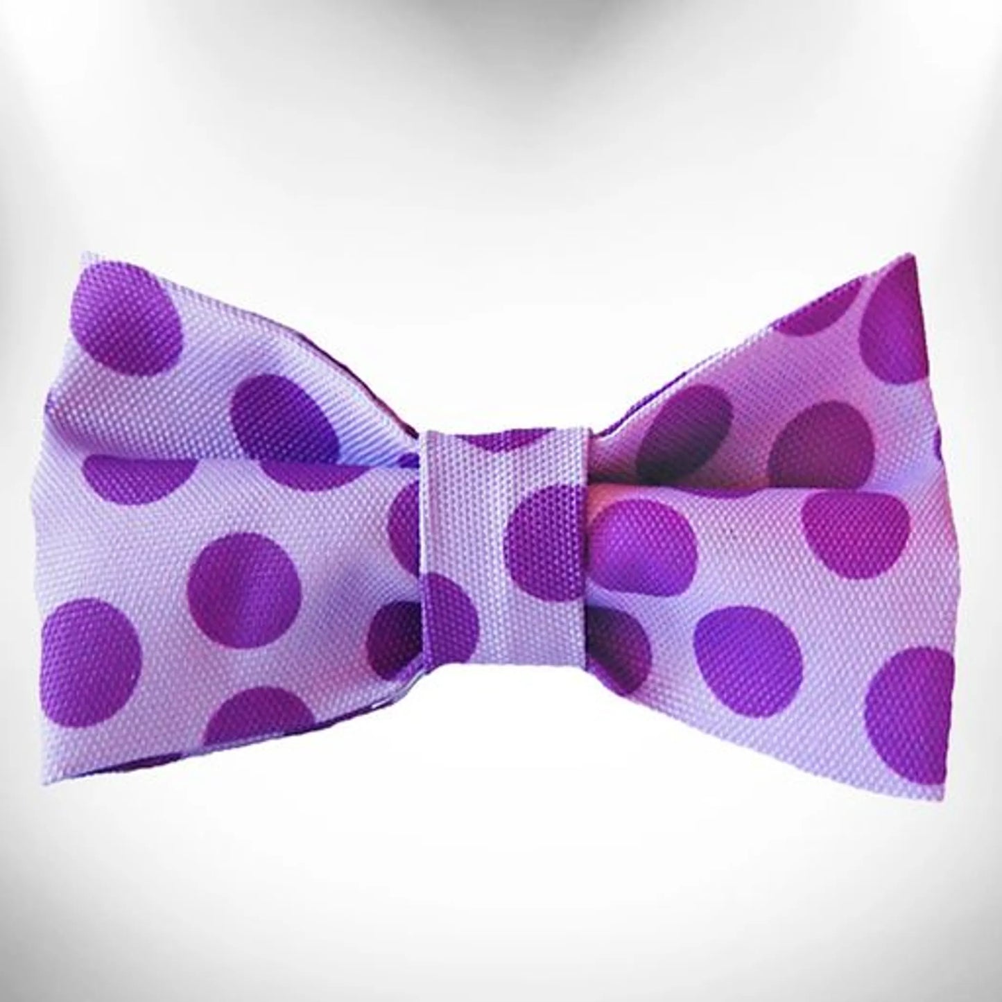 Polka Dot Dog - Monotone Bow Tie