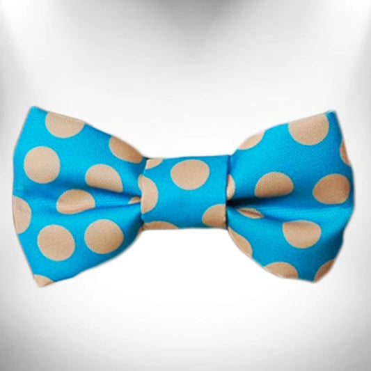 Polka Dot Dog - Tan Dots Bow Tie