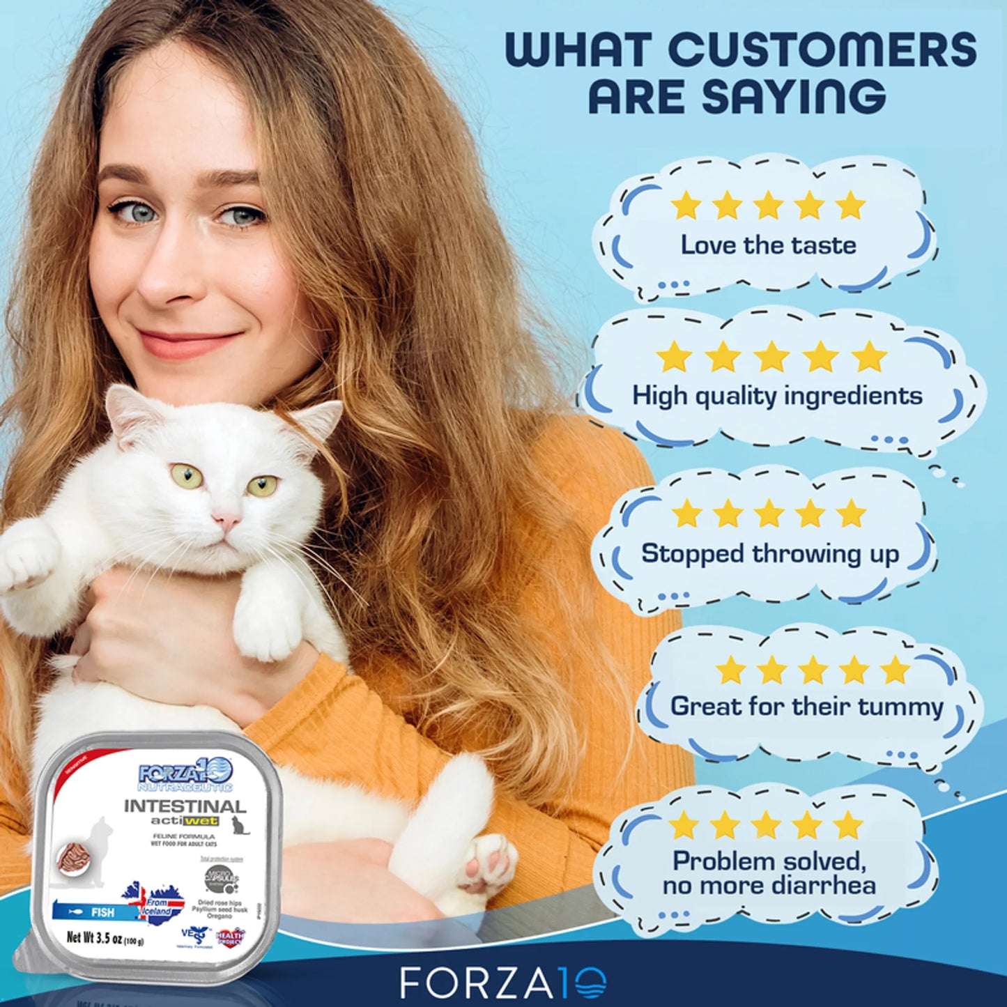 Forza10 Actiwet Intestinal Support Icelandic Fish Recipe Canned Cat Food