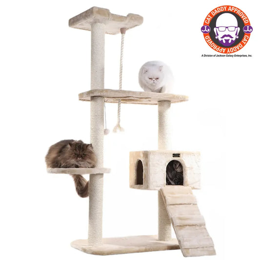 Armarkat Natural Sisal Scratching Cat Tree 58 Height BGE