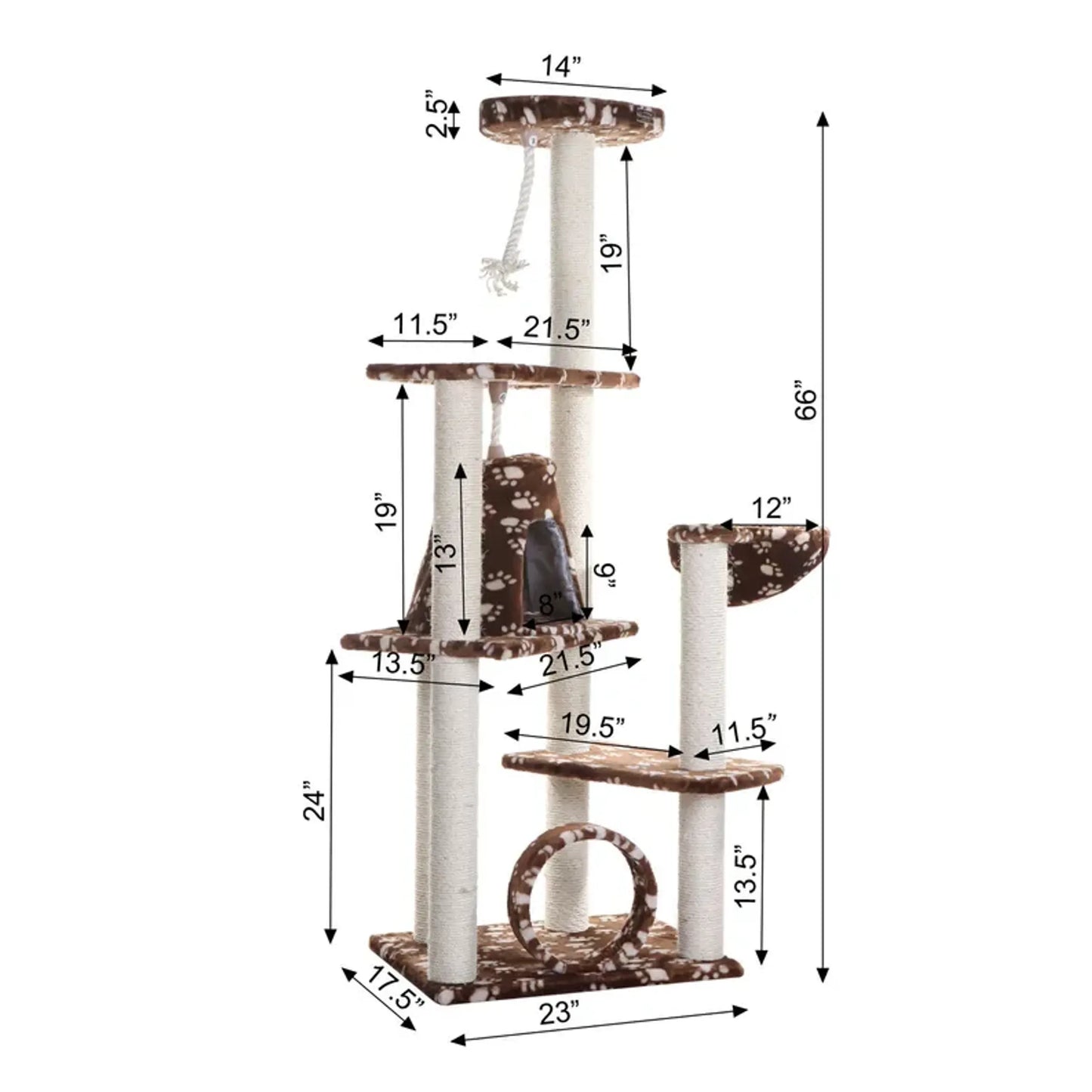 Armarkat Cat Tree Hammock Bed for Cats and Kittens, A6601