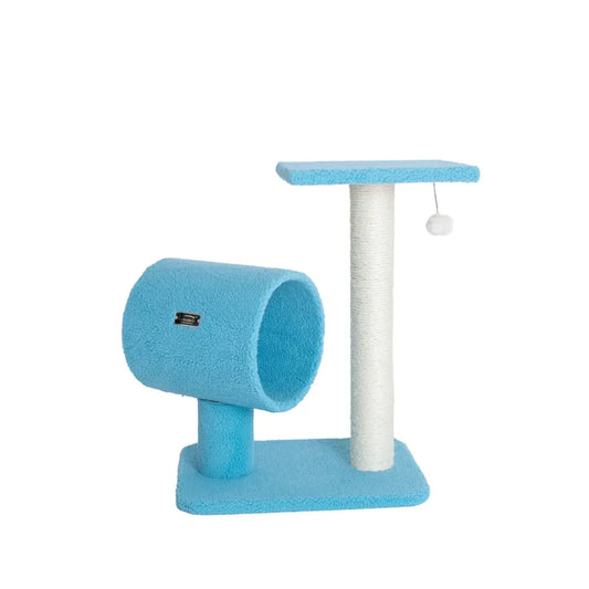 Armarkat Sky Blue 25" Cat Tree, Real Wood Scratcher for Cats