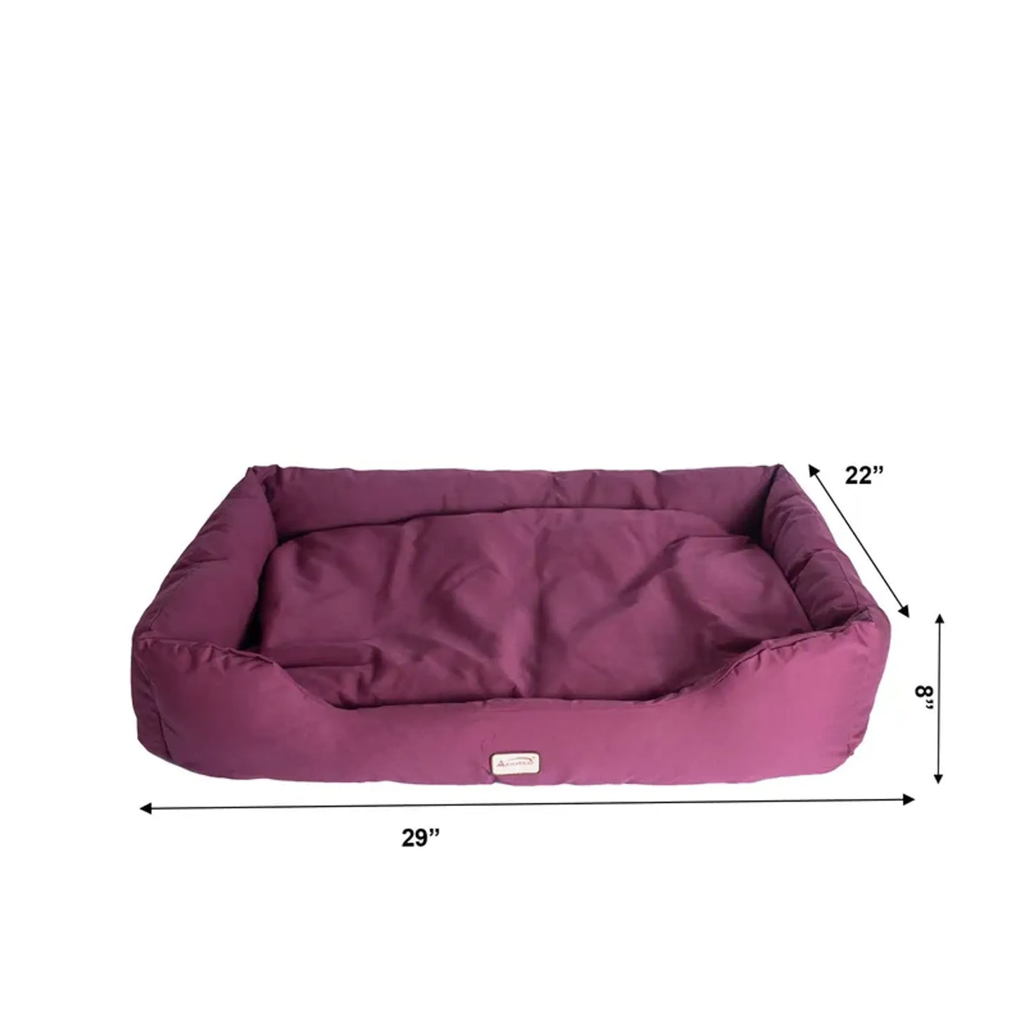 Armarkat Bolstered Dog Bed, Burgundy,In M/L/XL 3 Sizes