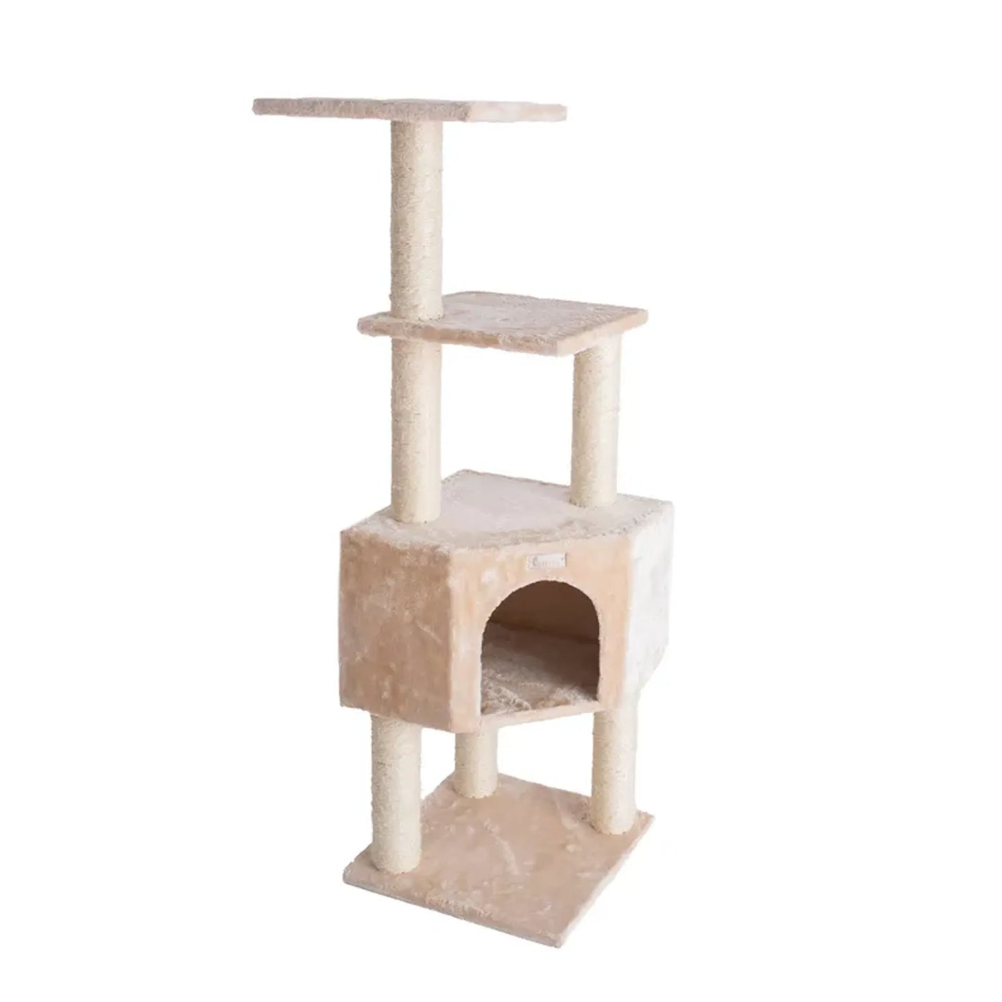 GleePet 48-Inch Cat Tree Real Wood Cat Perches Bge