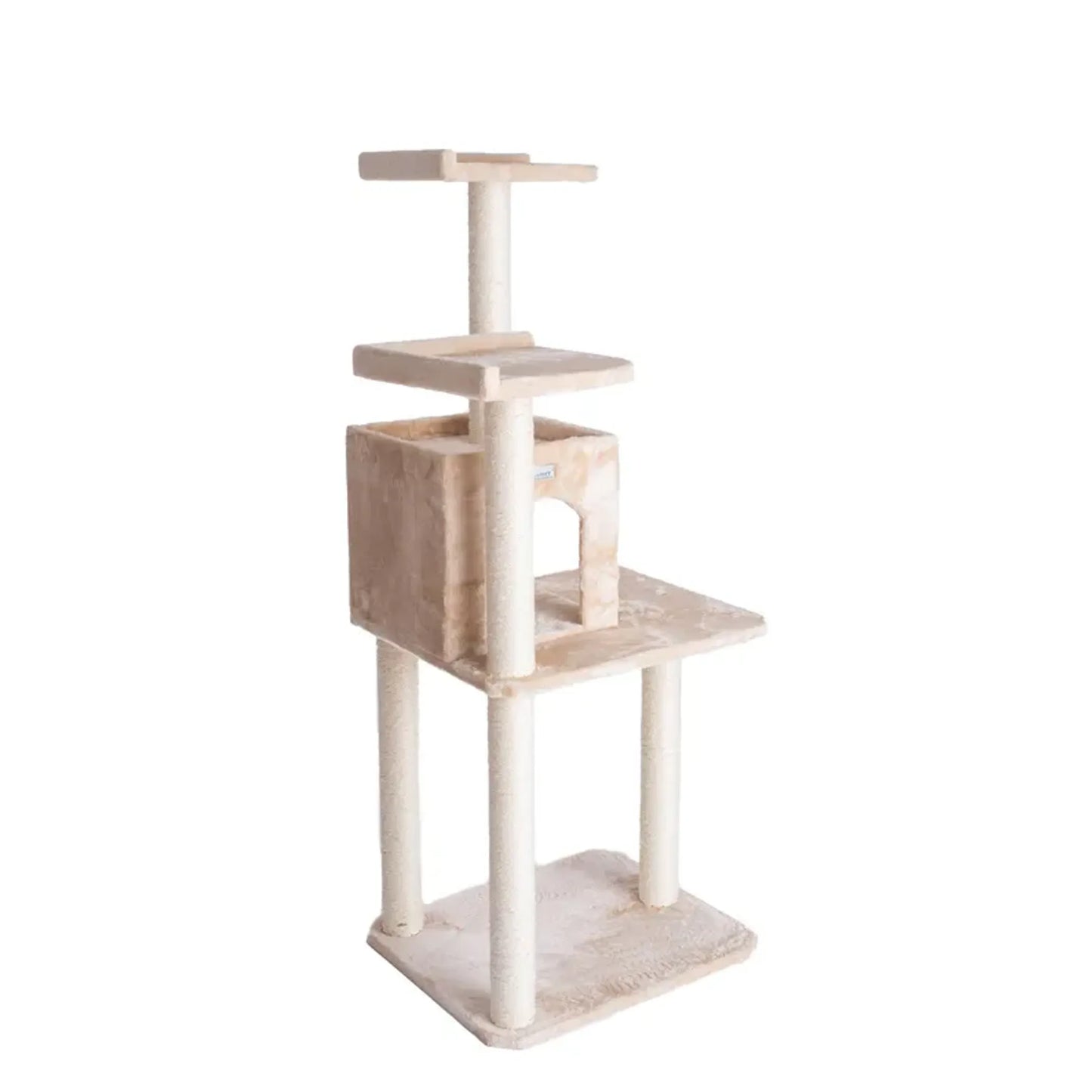 GleePet 57-Inch Height Cat Tree Two-Door Real Wood Condo Bge