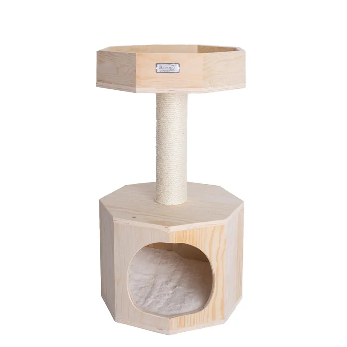 Armarkat Premium Scots Pine 29" Cat Tree W Perch and Condo