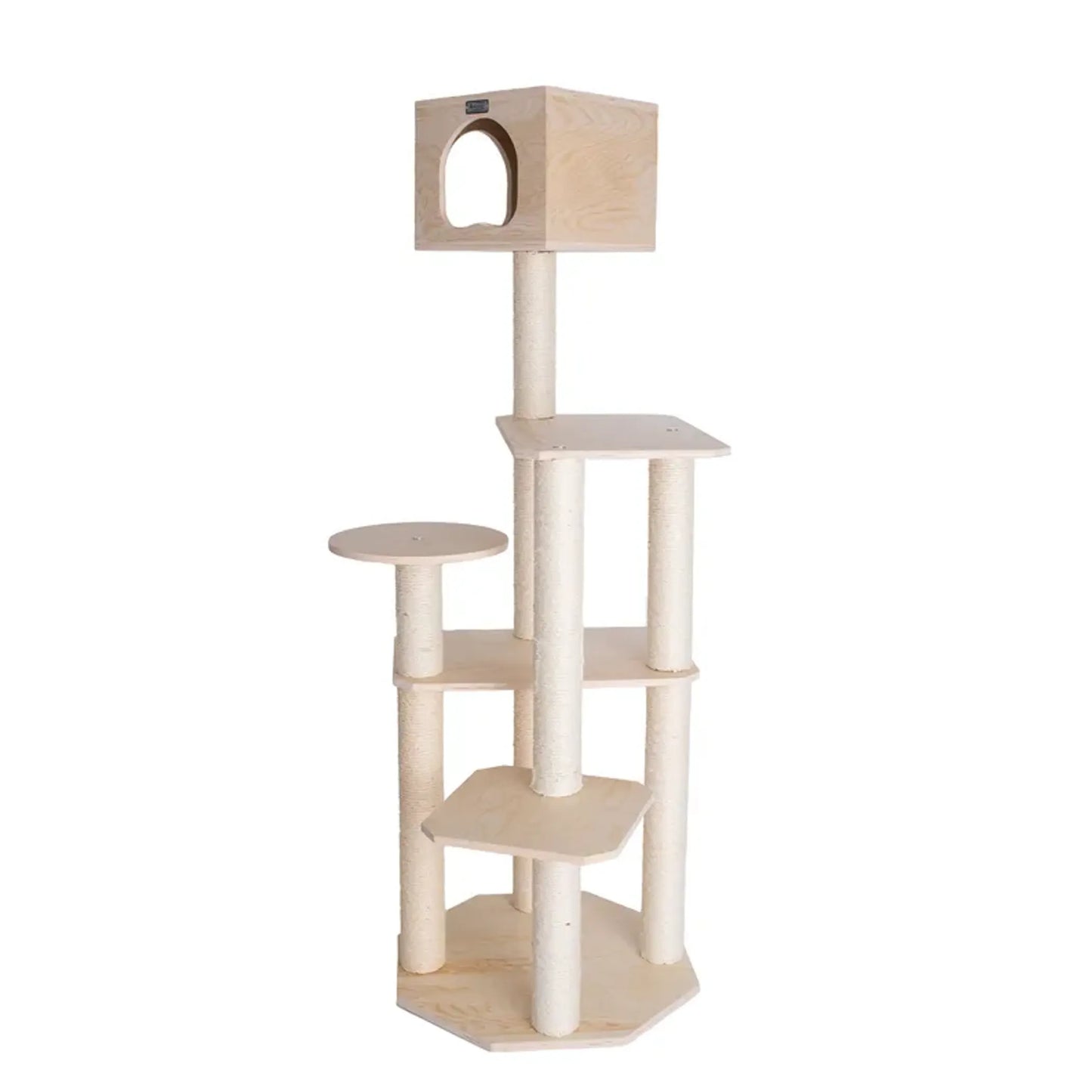 Armarkat Premium Scots Pine 69-Inch Cat Tree W Five Levels