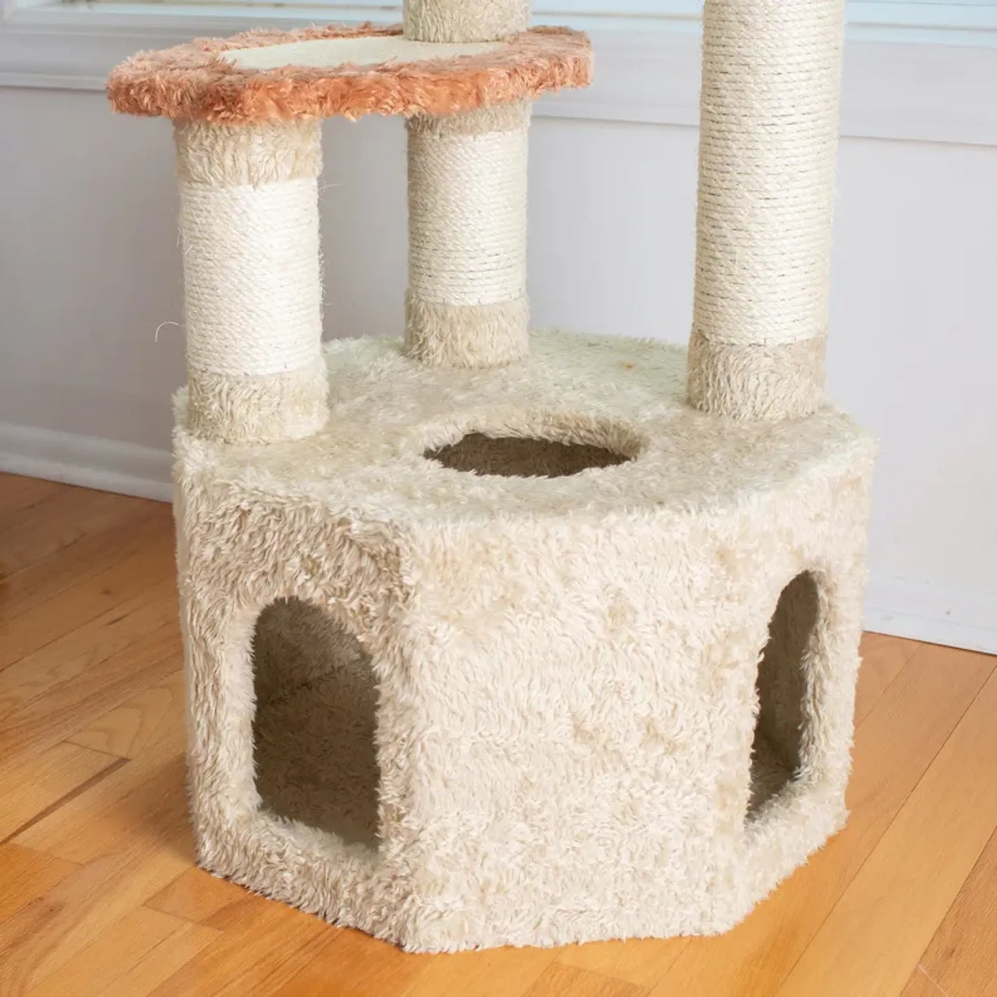 Armarkat X5703 Carpet Cat Furniture Real Wood Cat Condo