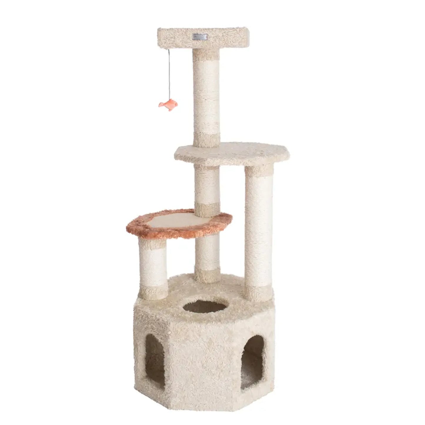 Armarkat X5703 Carpet Cat Furniture Real Wood Cat Condo