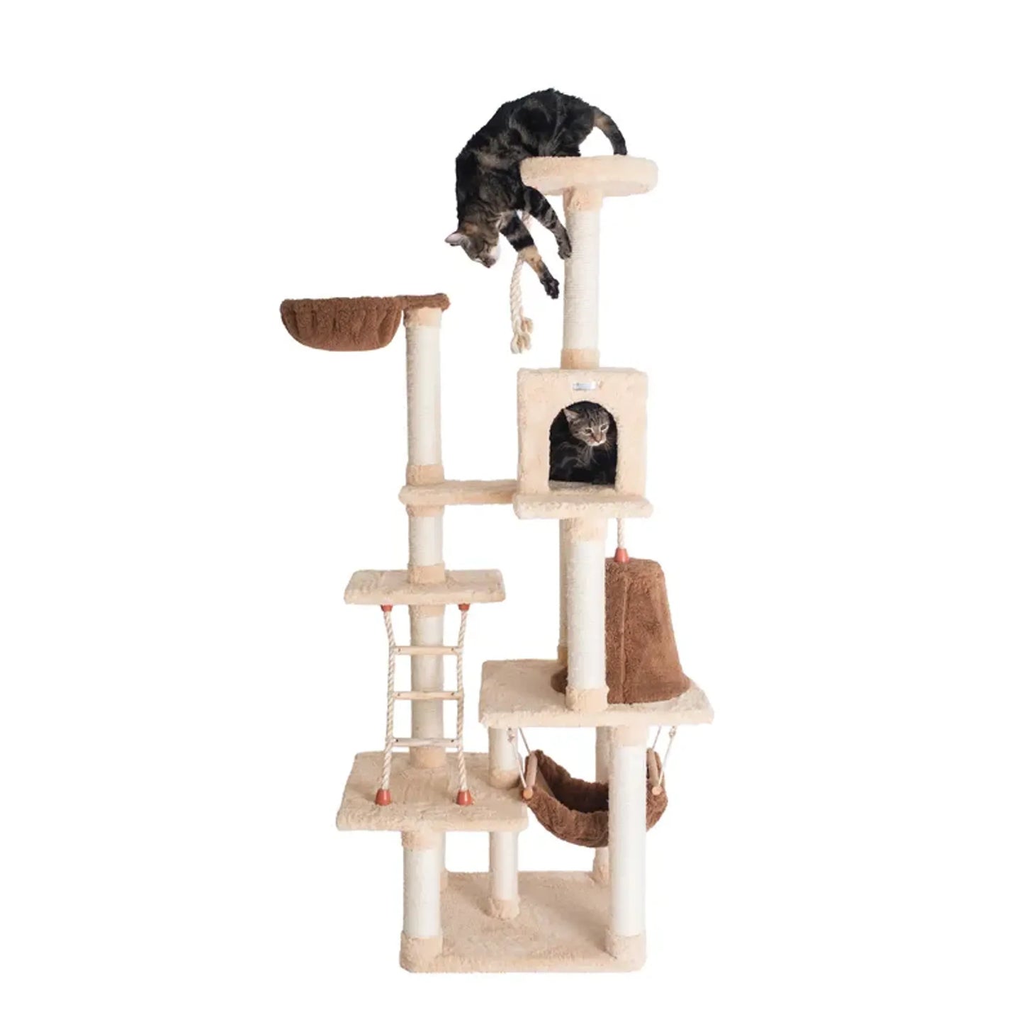 Armarkat Cat Climber Play House, 78" Real Wood Cat furniture