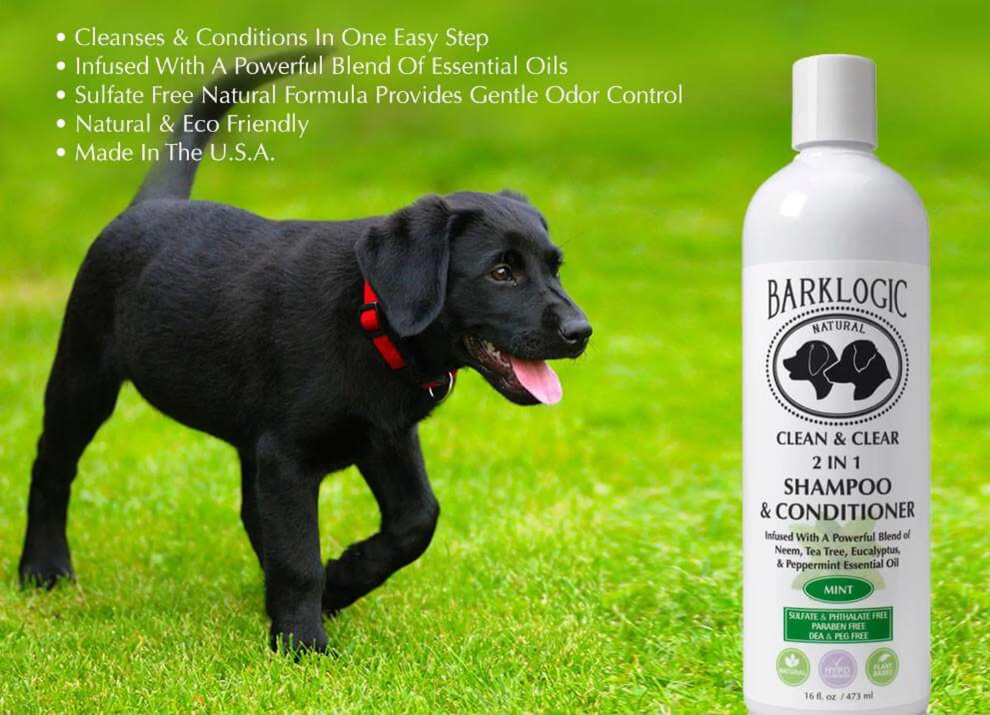 BarkLogic Clean & Clear 2 in 1 Shampoo & Conditioner