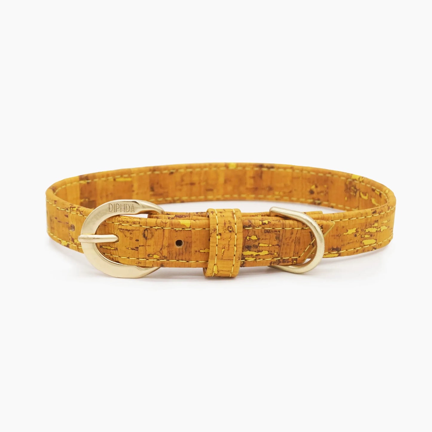 Honey Yellow Cork Leather Collar