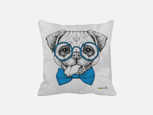 Smartie Pants Pug Throw Pillow