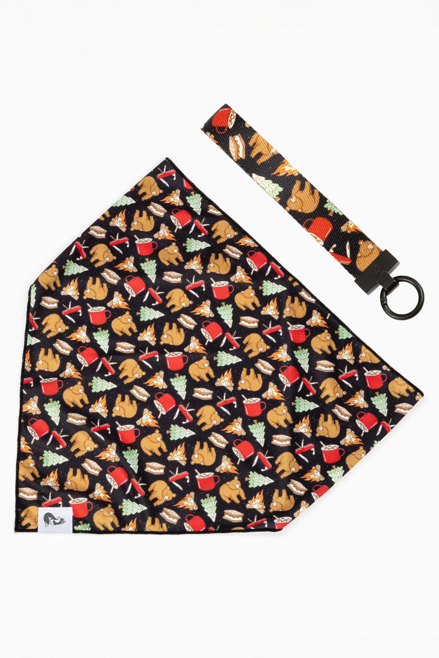 Woodland Tales Dog Bandana & Matching Keychain