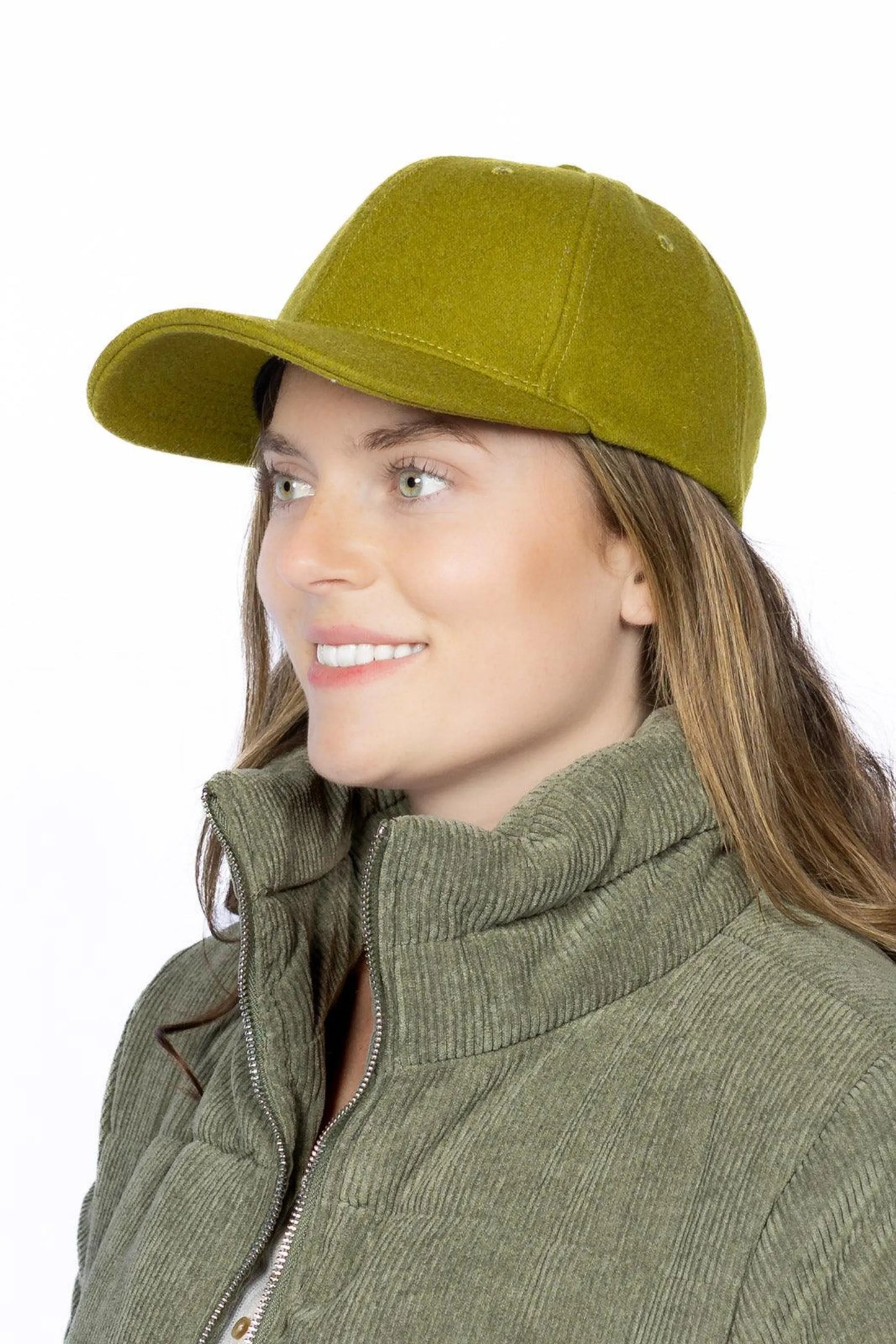 Mossy Pine Wool Baseball Cap