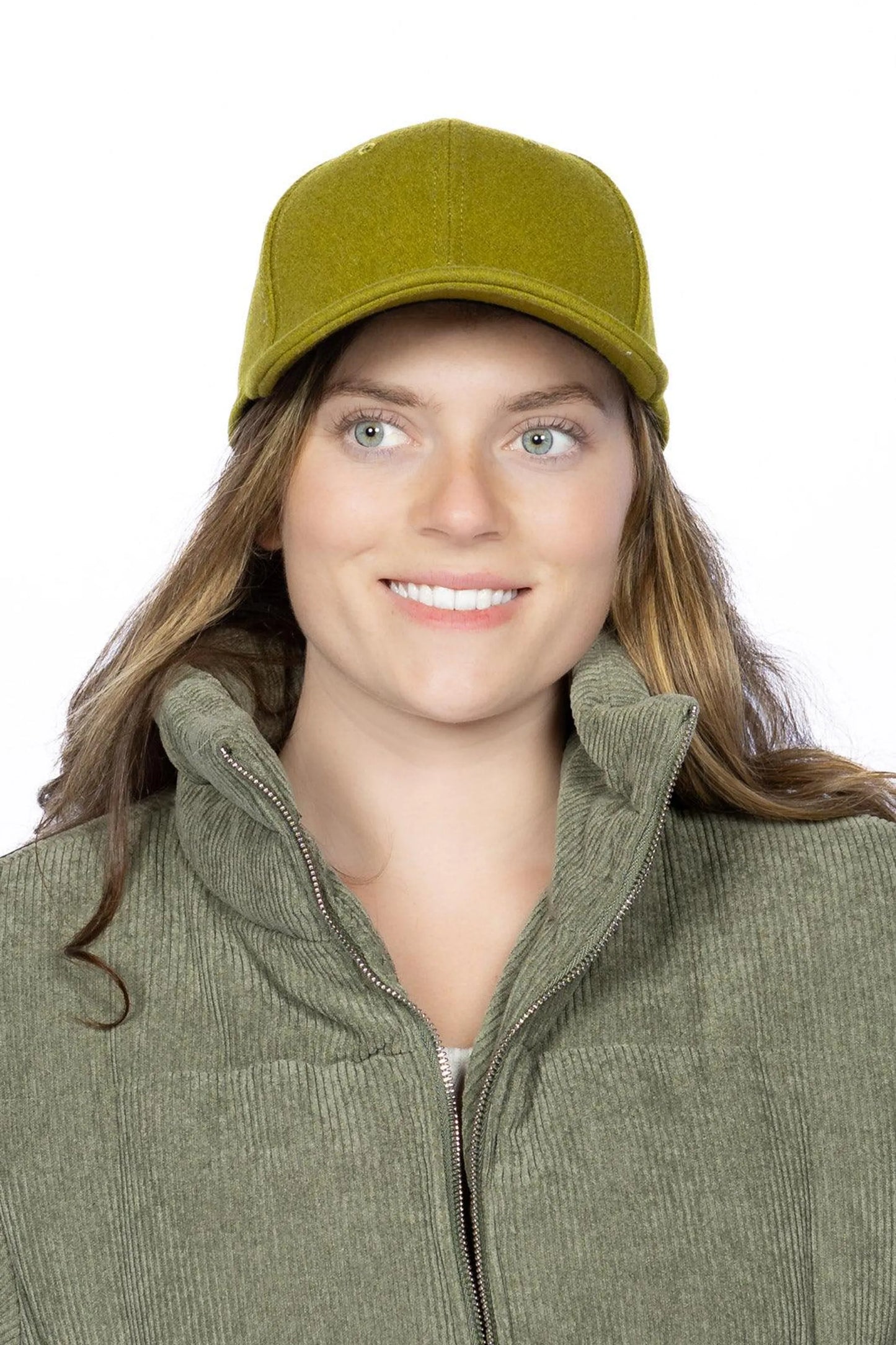 Mossy Pine Wool Baseball Cap